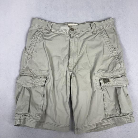 Levi's Other - Levi's Cargo Utility Shorts Mens 34 Khaki Tan Long Baggy Skater Workwear Y2K